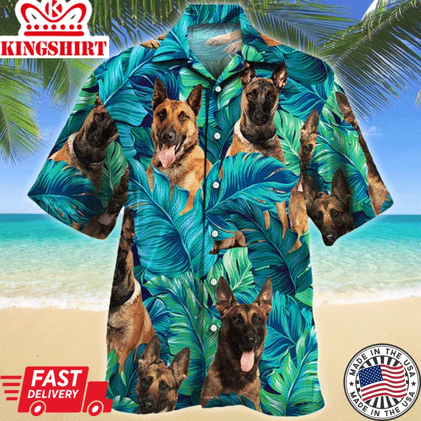 Belgian Shepherd Dog Lovers Hawaiian Style For Summer All Printed 3D Trendy Hawaiian Shirt