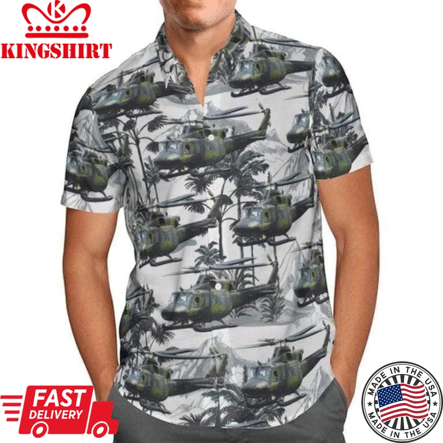 Bell Ch-146 Griffon Trendy Hawaiian Shirt