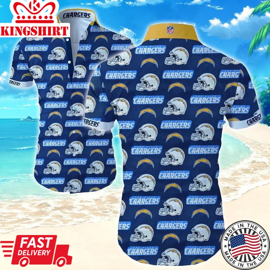 Best Los Angeles Chargers Hawaiian Aloha Shirt Limited Edition Gift