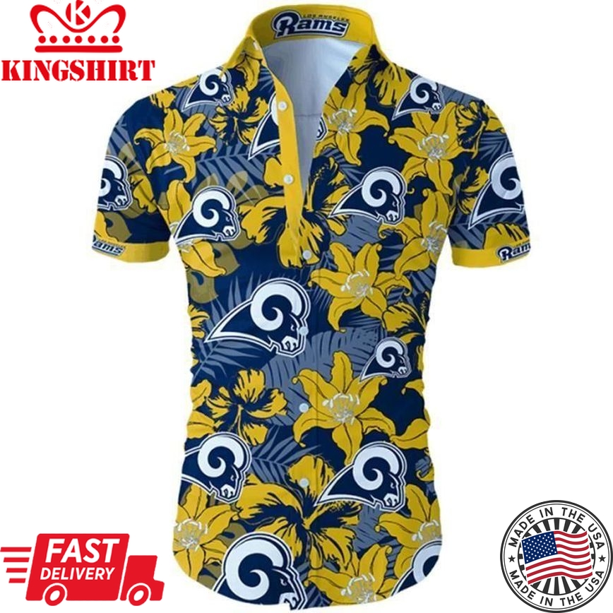 Best Los Angeles Rams Hawaiian Shirt For Hot Fans