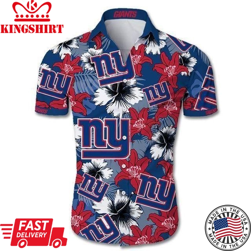 Best New York Giants Hawaiian Aloha Shirt Gift For Fans