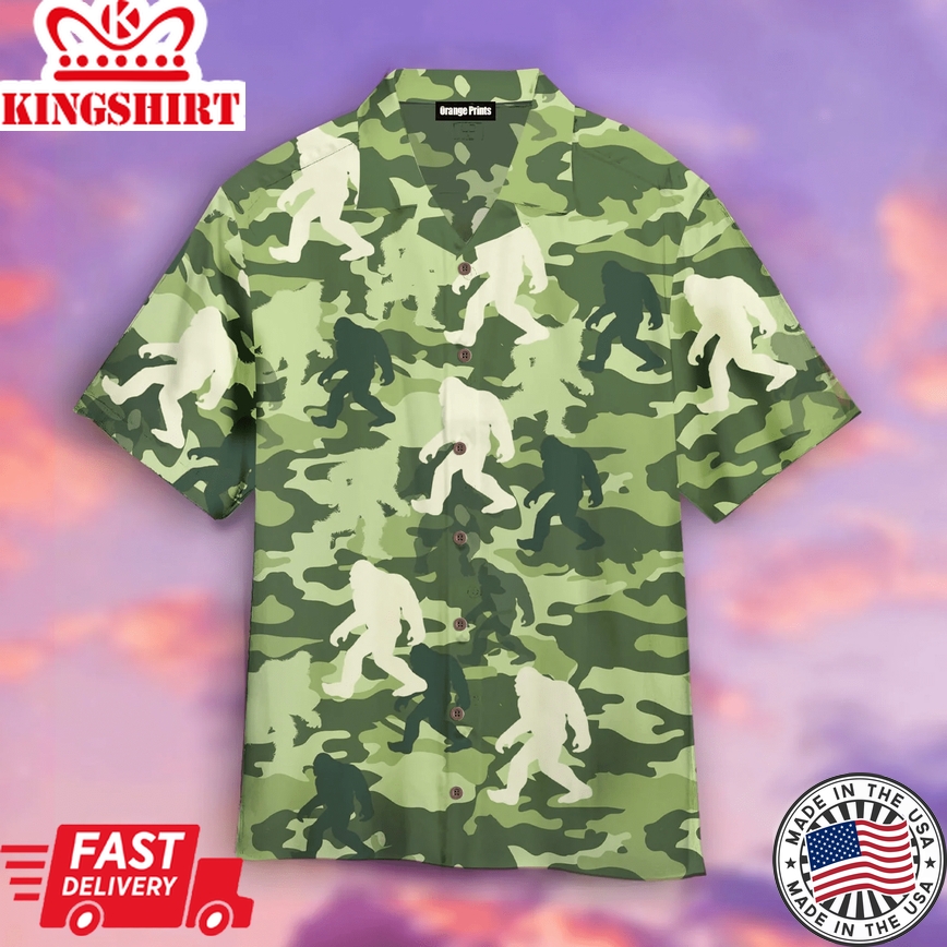 Bigfoot Aloha Trendy Hawaiian Shirts