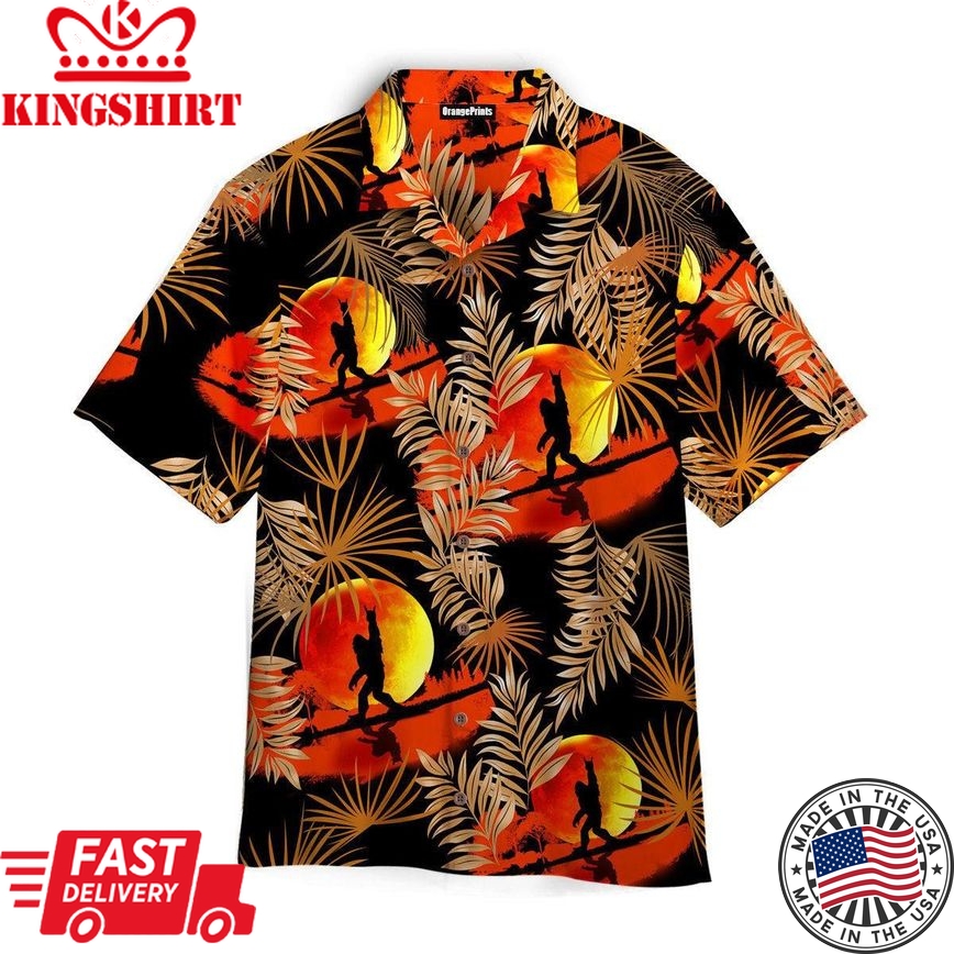 Bigfoot Cool Trendy Hawaiian Shirt