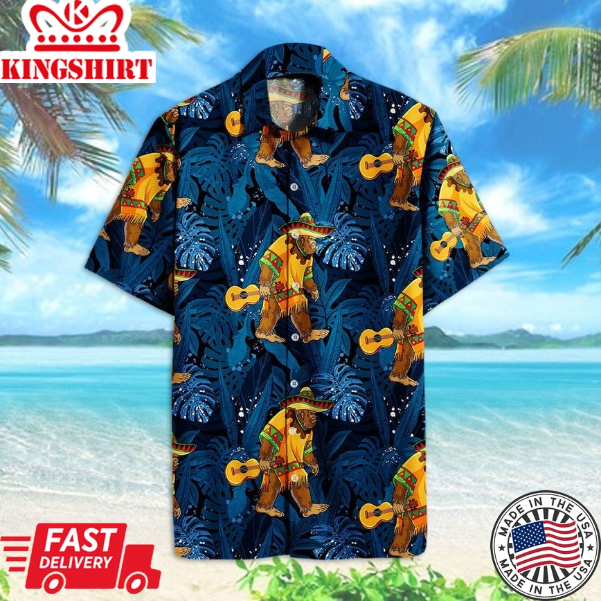 Bigfoot Hawaii Shirt Bigfoot Sasquatch Mexican Hawaiian Aloha Shirts