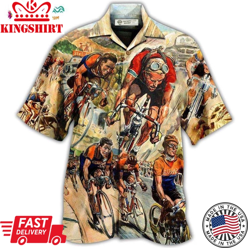 Bike Get Your Ride Bicycle Racing Hawaiian Shirt