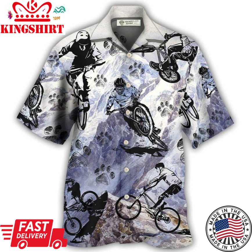 Bike I Like Dogs Hawaiian Shirt