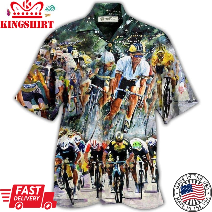 Bike Just Enjoy The Ride Road Bicycle Racing So Funny Hawaiian Shirt