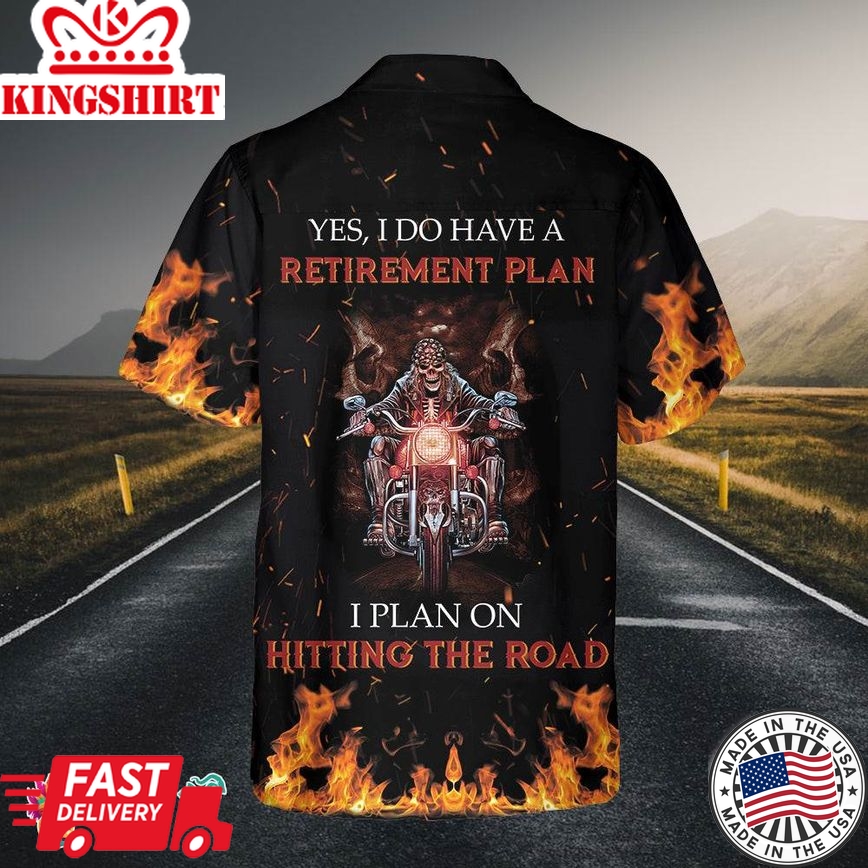 Biker Retirement Plan Hawaiian Shirt, Unique Motocycle Shirt, Best Gift For Bikers