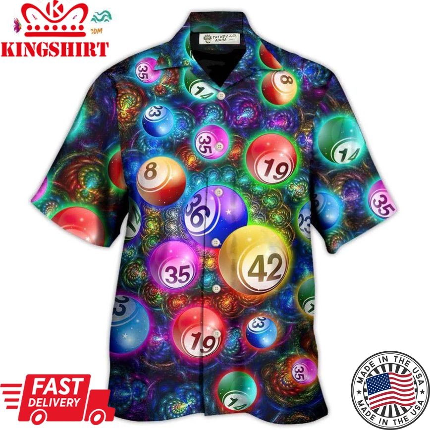 Billiard Funny Neon Colorful Hawaiian Shirt