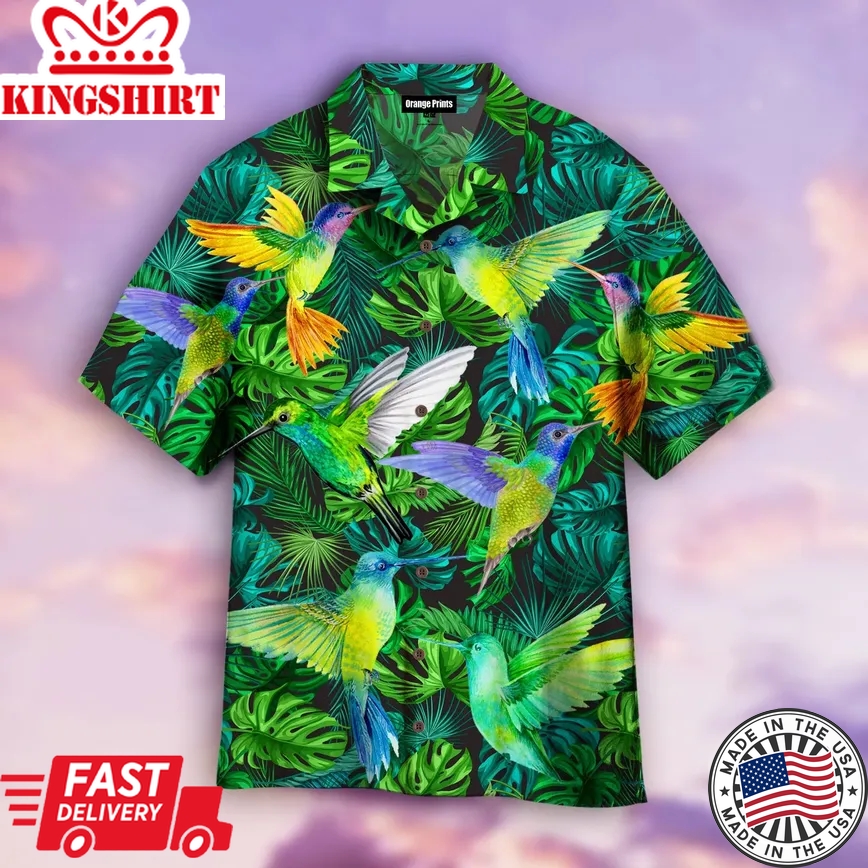 Bird Migration Trendy Hawaiian Shirt