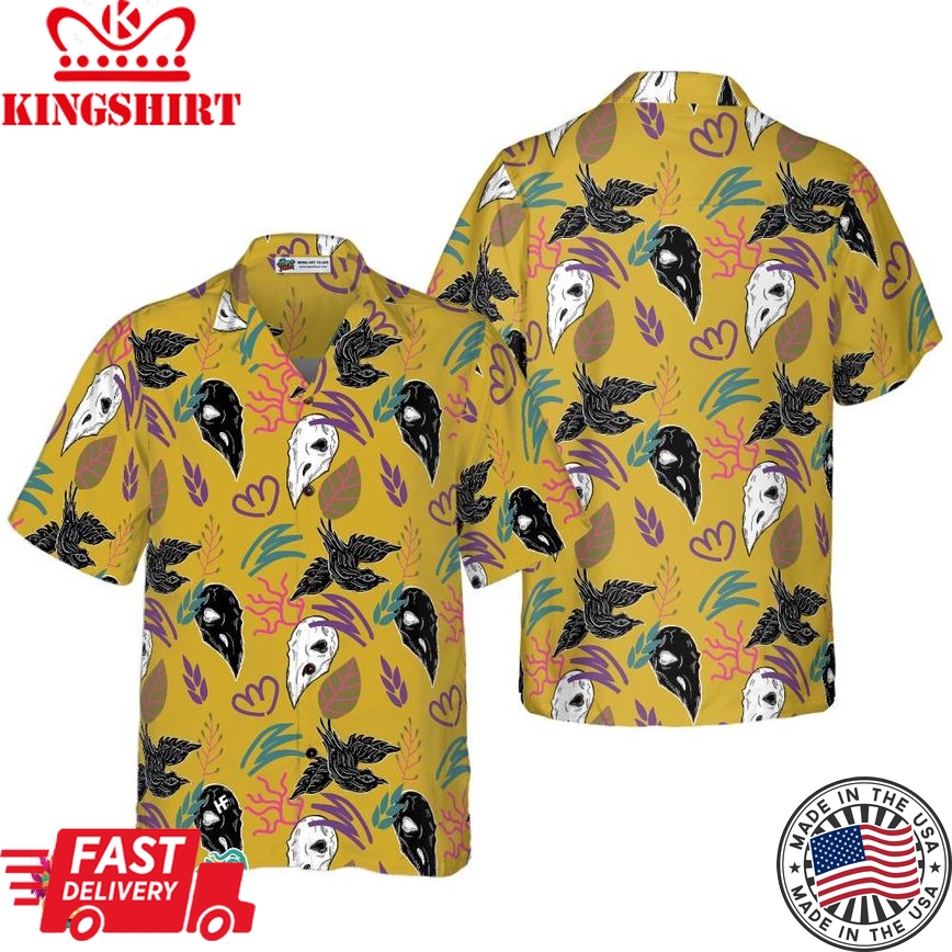 Bird Skull Hawaiian Shirt