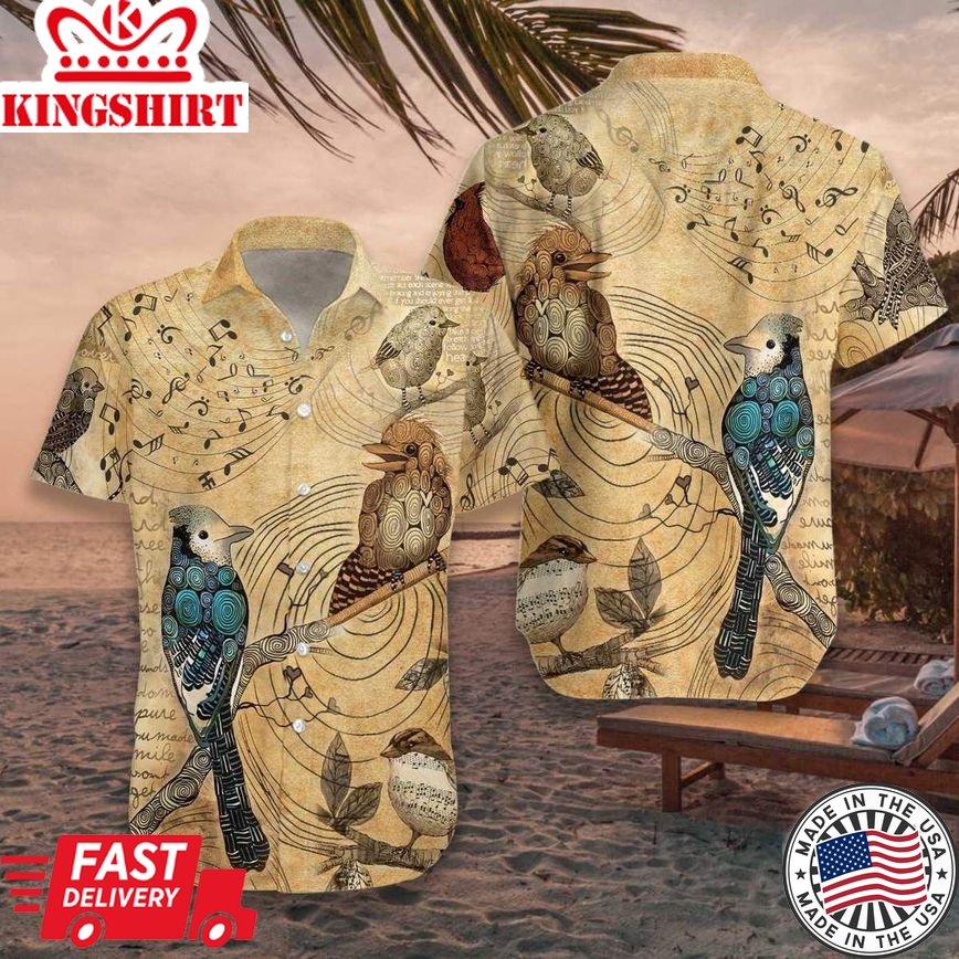 Birds Trendy Hawaiian Shirt