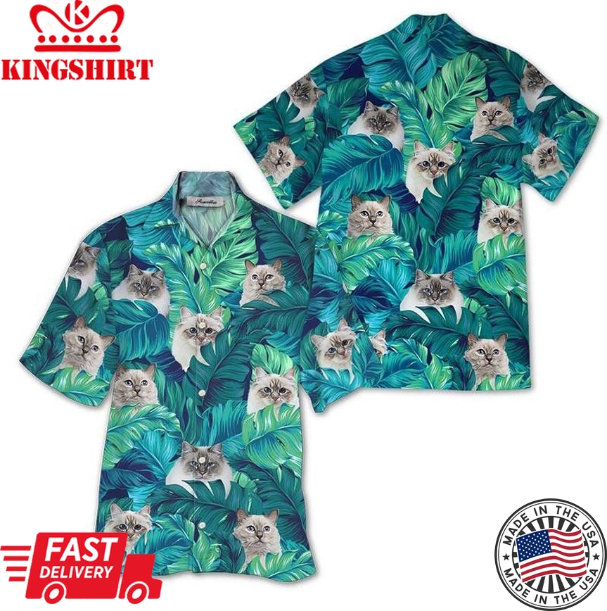 Birman Cat Trendy Hawaiian Shirt For