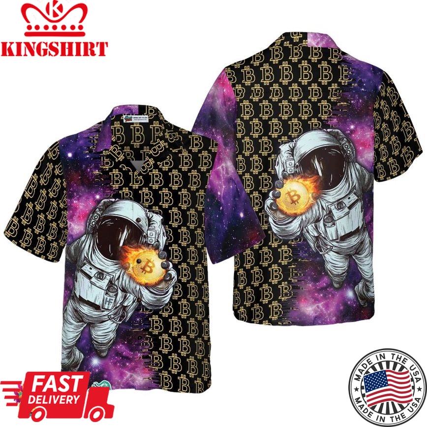 Bitcoin In The Galaxy Hawaiian Shirt