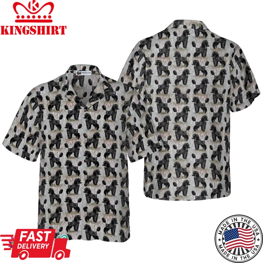 Black Poodles Shirt For Men Hawaiian Shirt