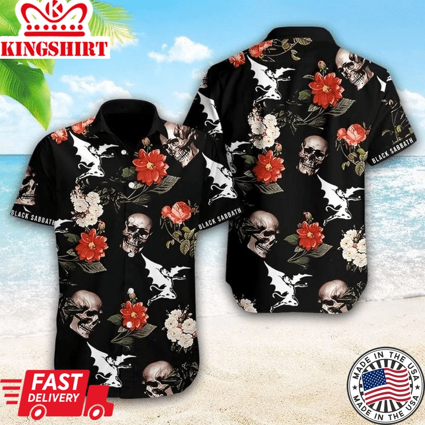 Black Sabbath Short Sleeve Hawaiian Shirt