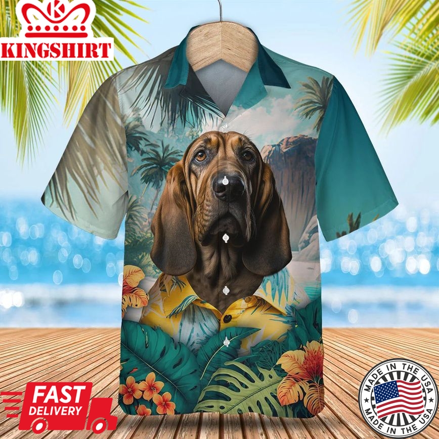 Bloodhound Ai - 3D Tropical Trendy Hawaiian Shirt