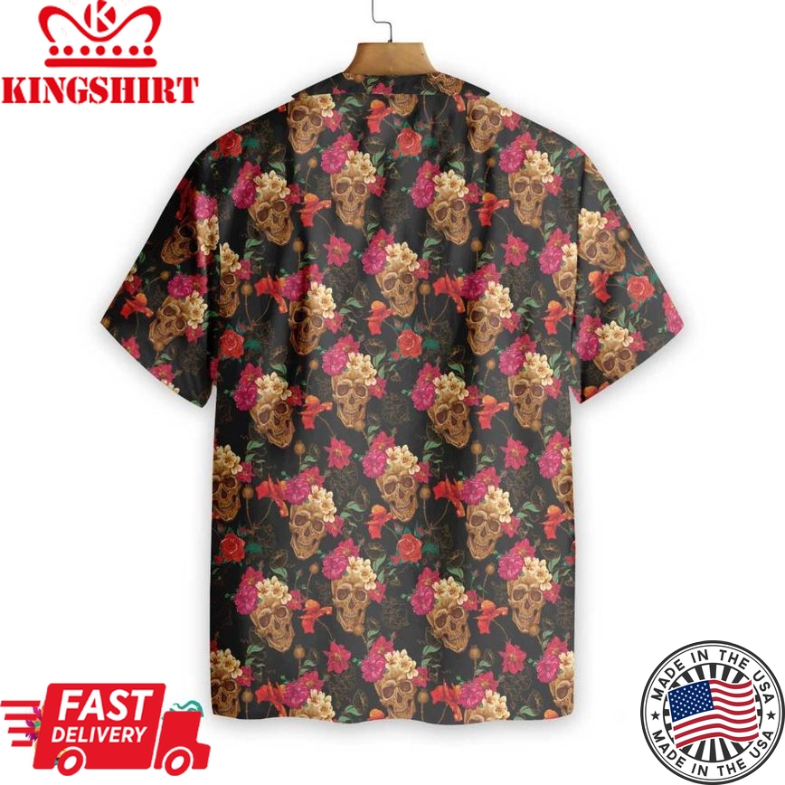 Blooming Skull Hawaiian Shirt