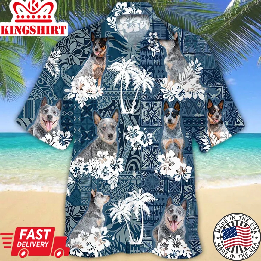 Blue Heeler Trendy Hawaiian Shirt Summer Gifts