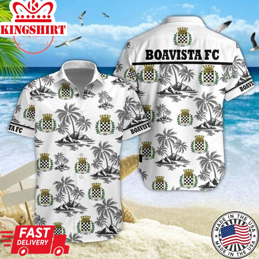 Boavista Fc Coconut Tree Trendy Hawaiian Shirt Aloha Shirt