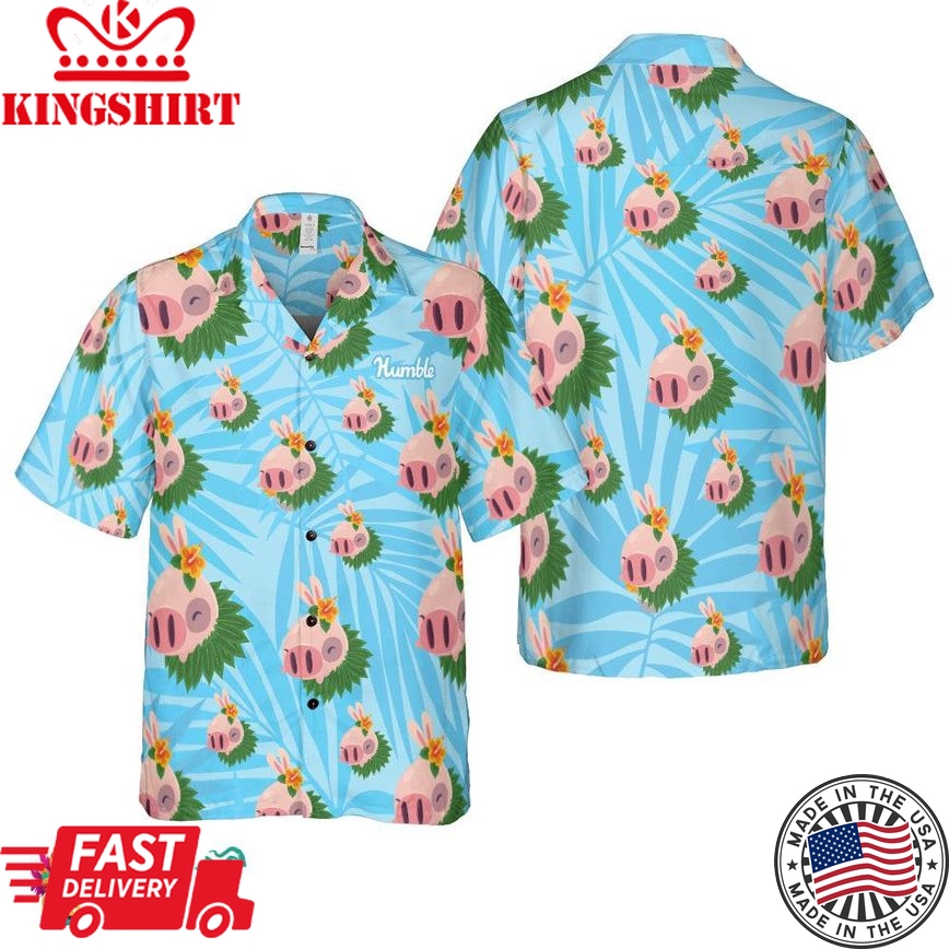 Bob Mills Humble Light Blue Hawaiian Shirt