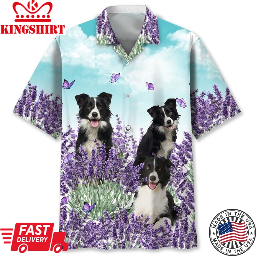 Border Collie Lavender Hawaii Shirt