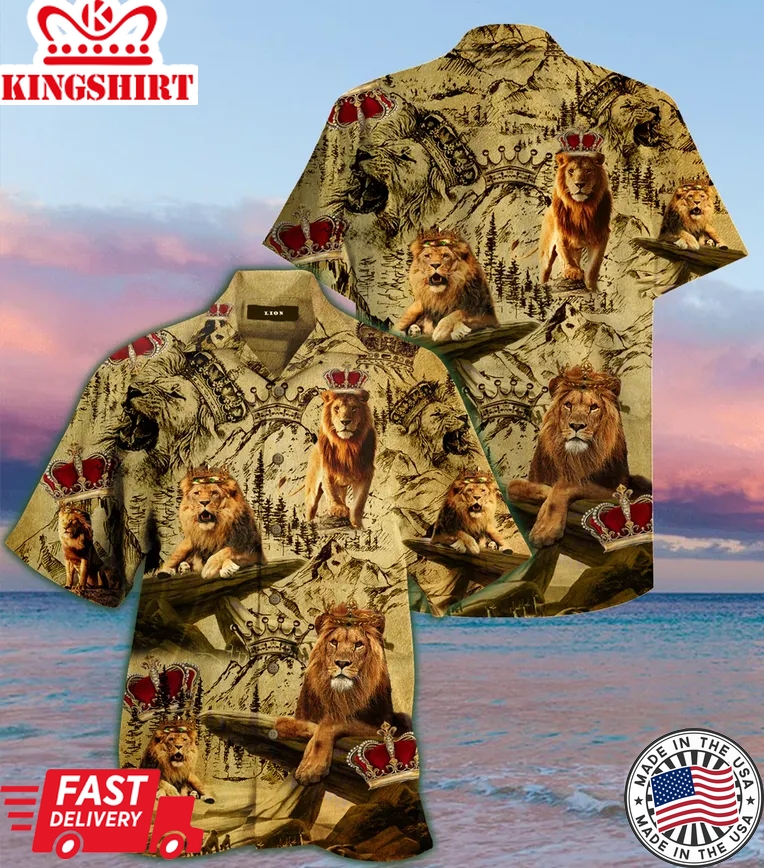 Born To Be A King Trendy Hawaiian Shirt