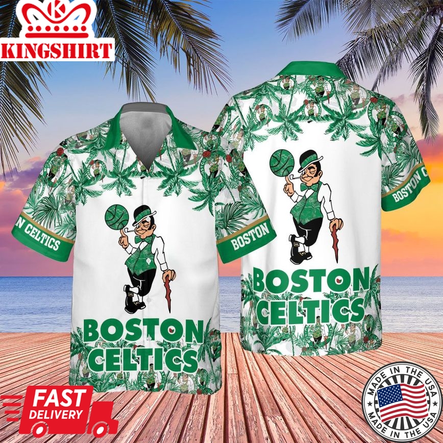 Boston Celtics Authentic Island Celebration Aloha Shirt