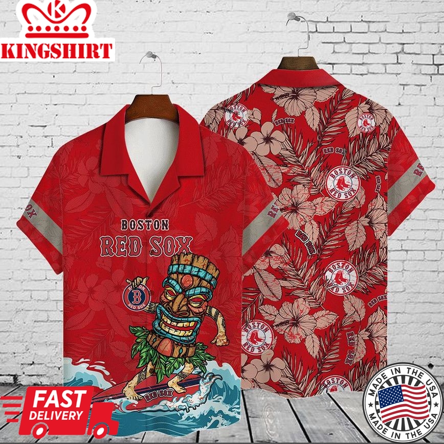 Boston Red Sox Custom All Over Print Hawaiian Shirt