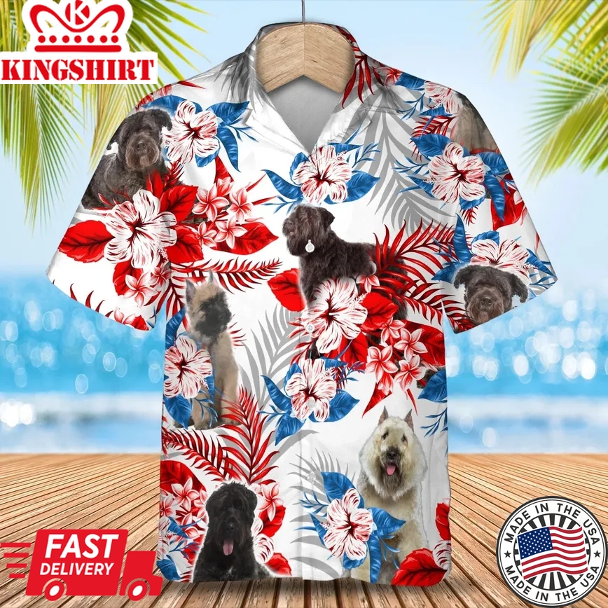 Bouvier Des Flandres Trendy Hawaiian Shirt Summer Aloha Shirt, Trendy Hawaiian Shirt For Men And Women