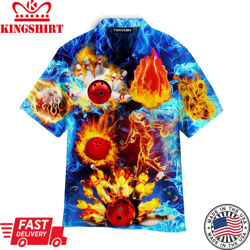 Bowling Fire Trendy Hawaiian Shirt