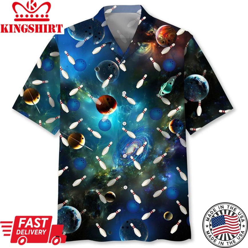 Bowling Space Trendy Hawaiian Shirt