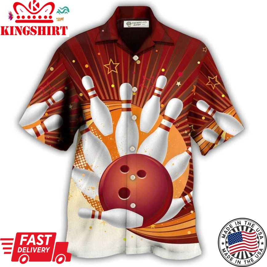 Bowling Strike Amazing Game Retro Style Hawaiian Shirt