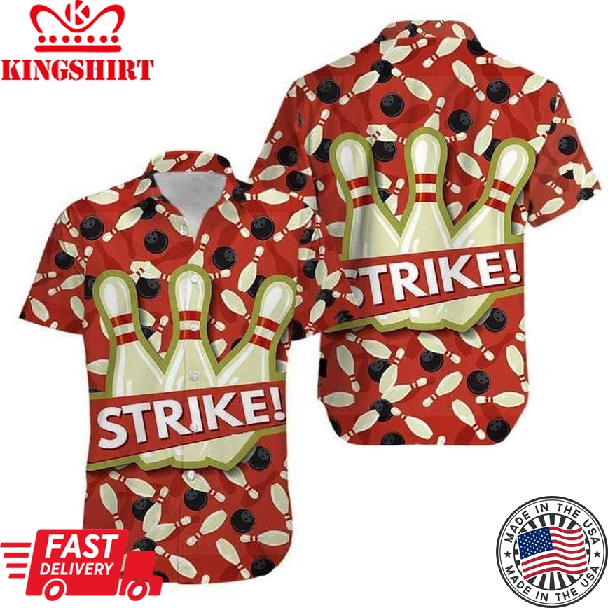 Bowling Strike Trendy Hawaiian Shirt