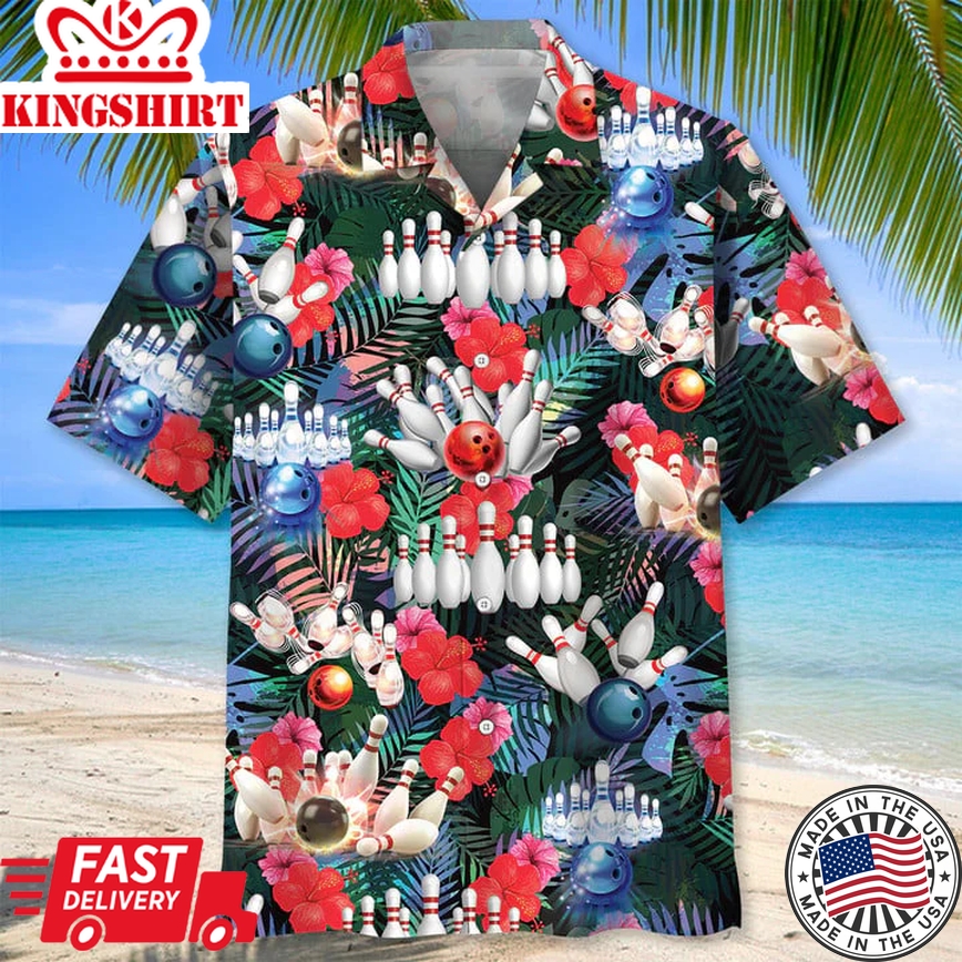 Bowling Tropical Trendy Hawaiian Shirt