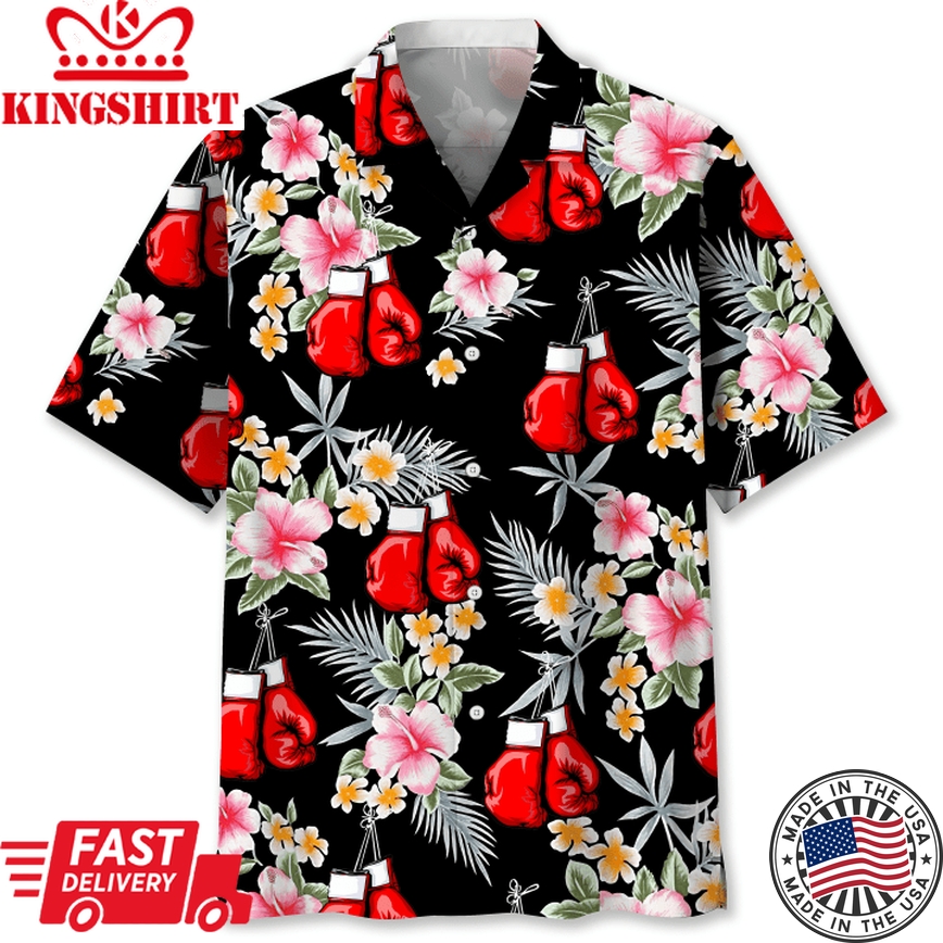 Boxing Flower Hawaii Shirt