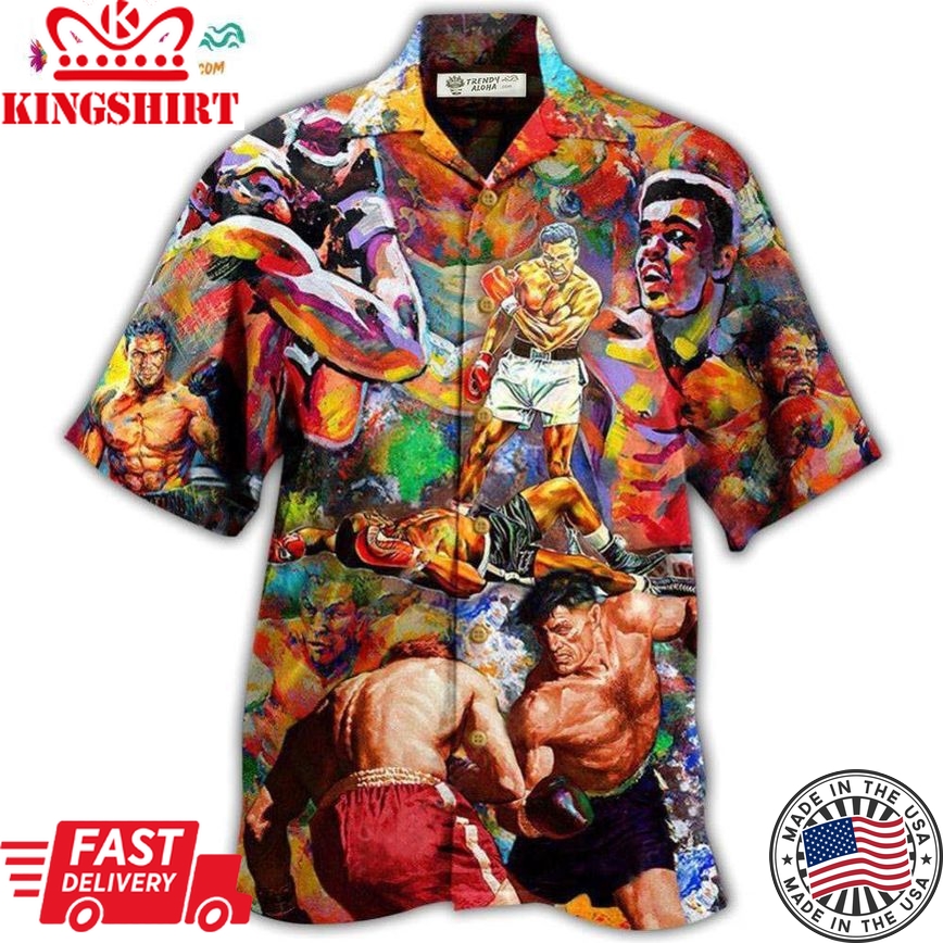 Boxing Is My Therapy Mix Color Hawaiian Shirt