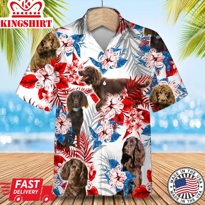 Boykin Spaniel Trendy Hawaiian Shirt, Dog Summer Aloha Shirt, Men Trendy Hawaiian Shirt, Women Trendy Hawaiian Shirt