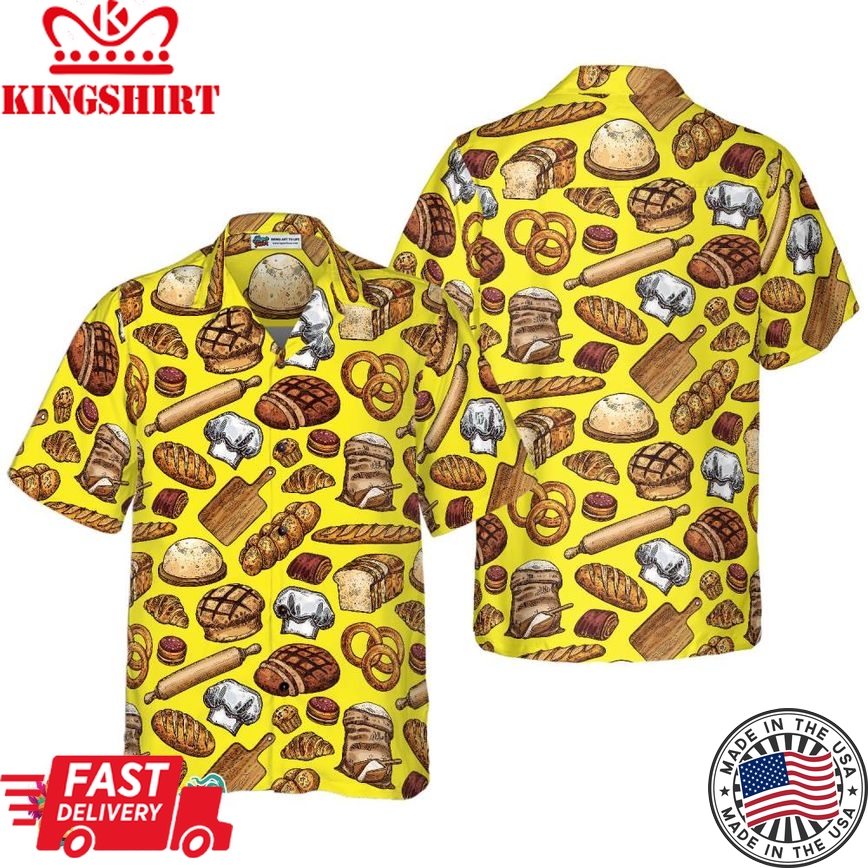 Bread And Pastry Food Hawaiian Shirt