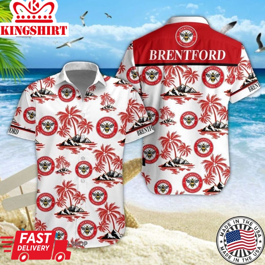 Brentford Fc Coconut Island Trendy Hawaiian Shirt Aloha Shirt