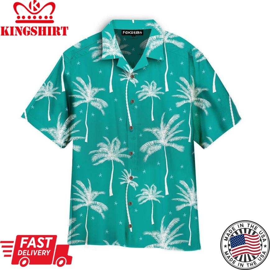 Bright Exotic Tropical Summer Pattern Trendy Hawaiian Shirt