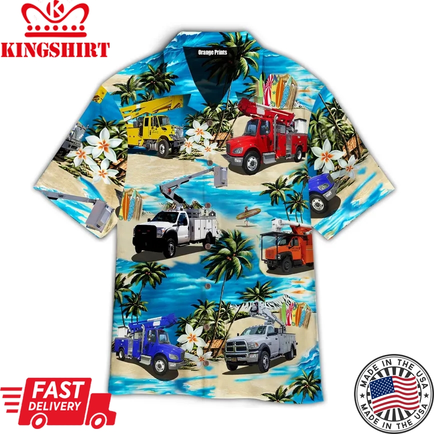 Bucket Trucks Aloha Trendy Hawaiian Shirts