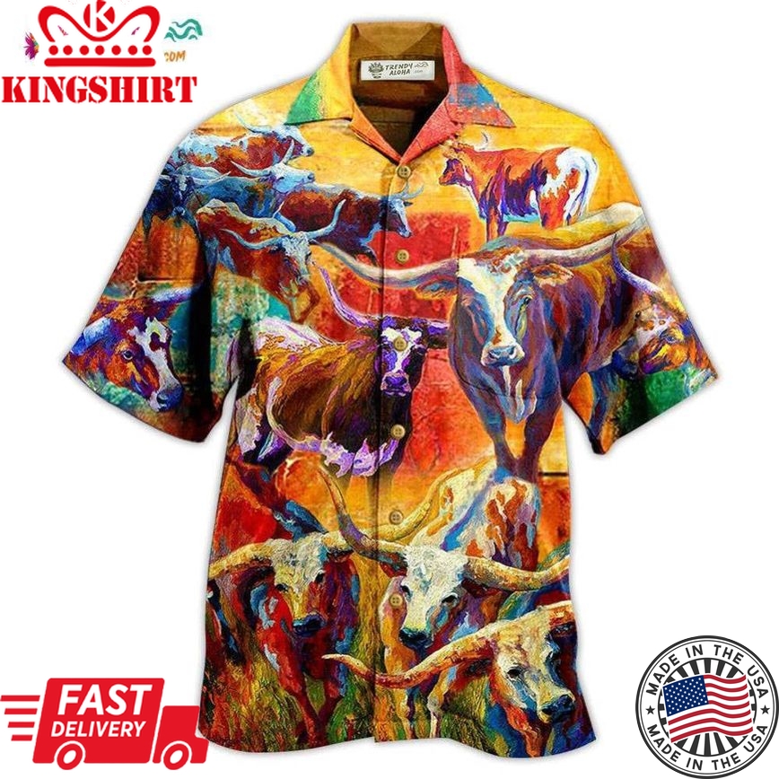 Buffalo Beautiful Painting For Life Hawaiian Shirt