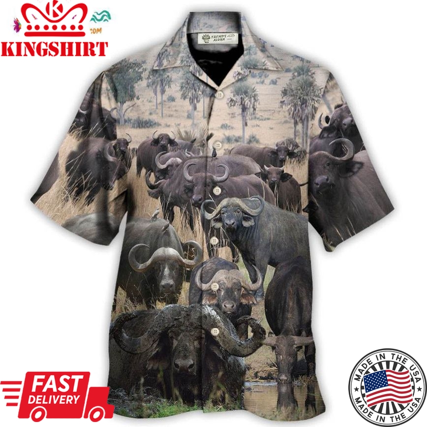 Buffalo This Is Our Happy Place Hawaiian Shirt