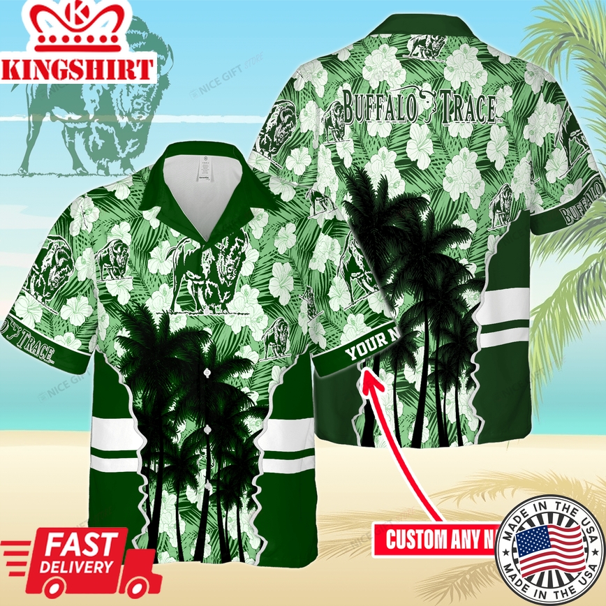 Buffalo Trace Custom Name Hawaiian Exotic Apparel