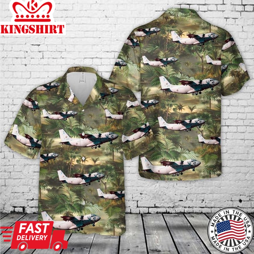 Bulgarian Air Force Alenia C-27J Spartan Trendy Hawaiian Shirt