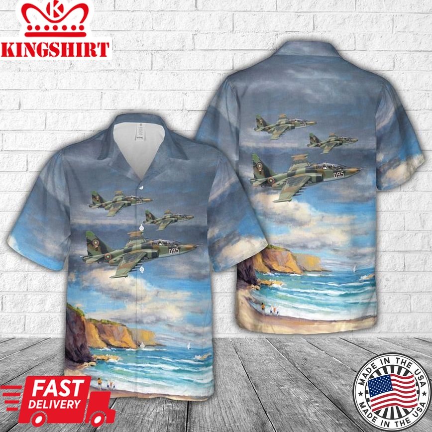 Bulgarian Air Force Su-25 Trendy Hawaiian Shirt