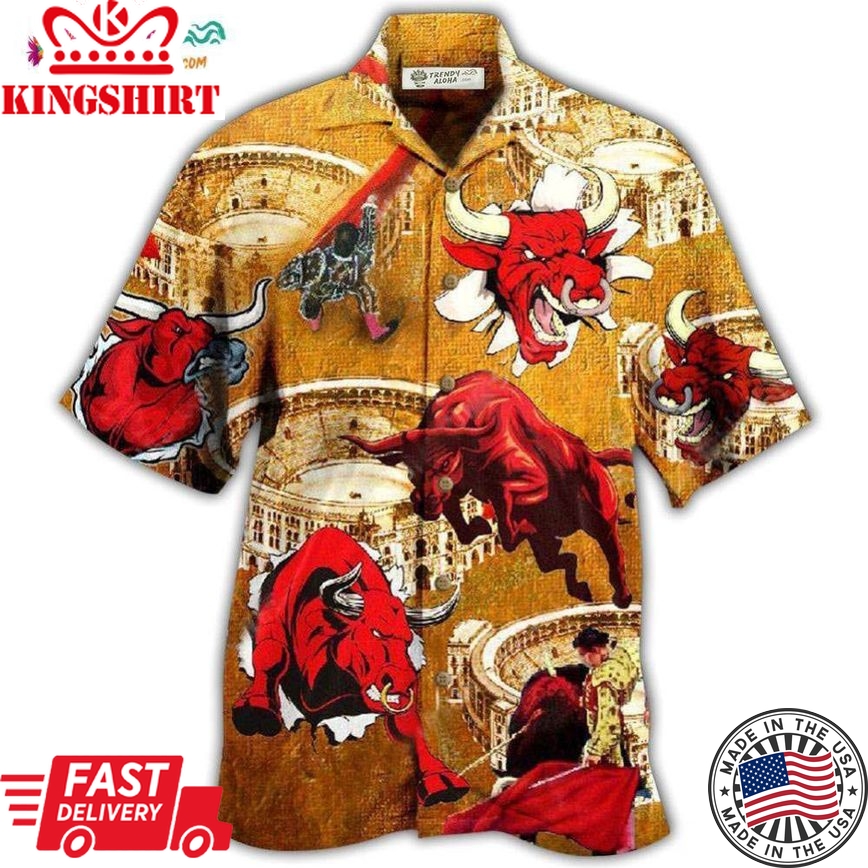 Bull Animals Do Not Win Bull Fight Hawaiian Shirt