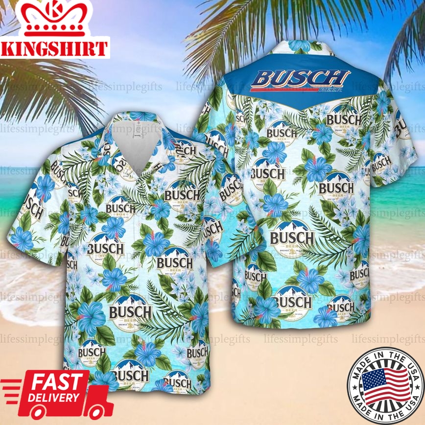 Busch Beer Unisex Trendy Hawaiian Shirt Funny Party