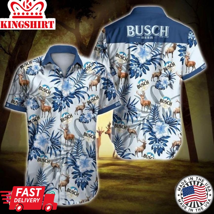 Busch Hunting Mallard Iv Hawaiian Shirt